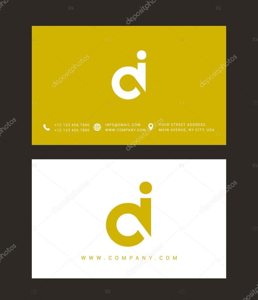 D and I Letters Logo