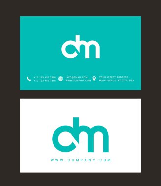 D ve M harfleri logosu