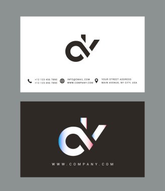 D ve V harf Logo