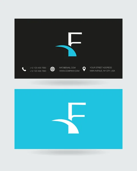 F Icône lettre logo — Image vectorielle