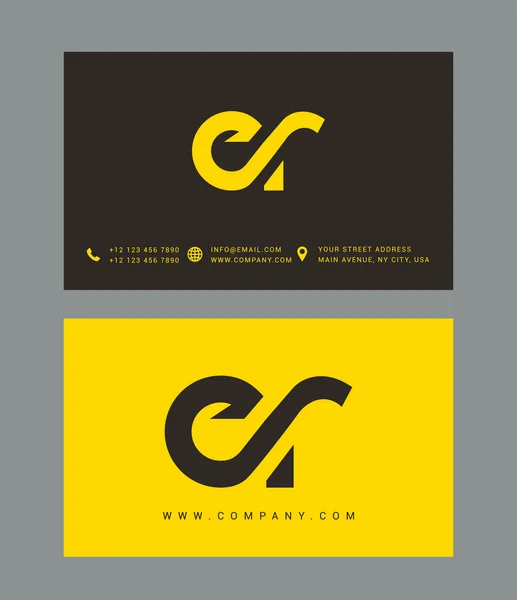 E y R Letras Logo — Vector de stock