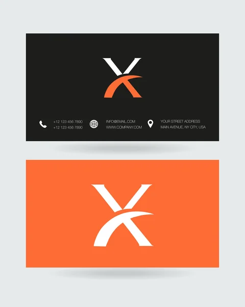 X Letra icono logo — Vector de stock
