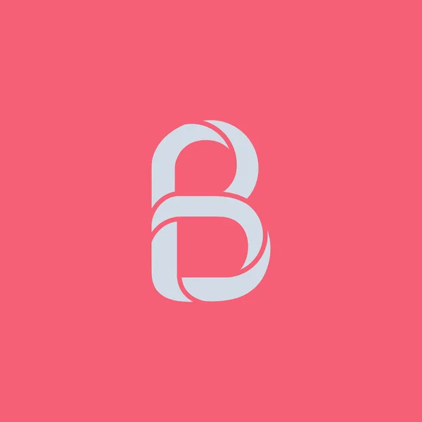 B icono de logotipo de letra — Vector de stock