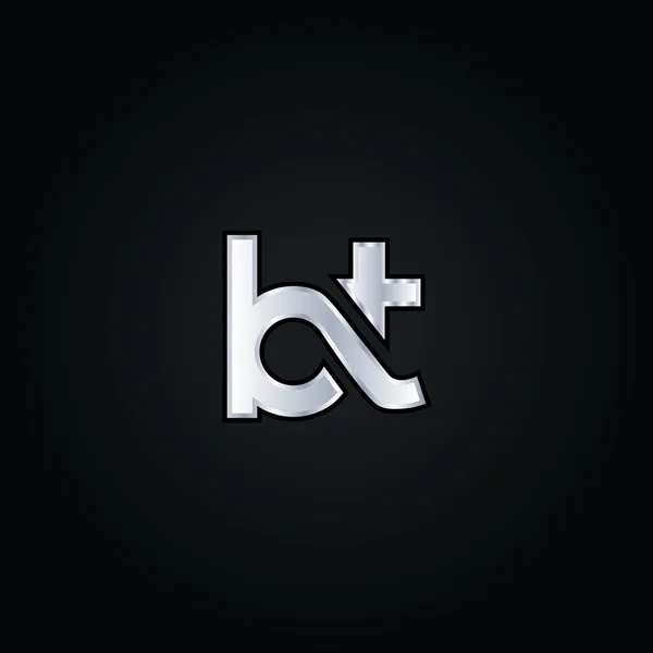 B és T betű logó — Stock Vector