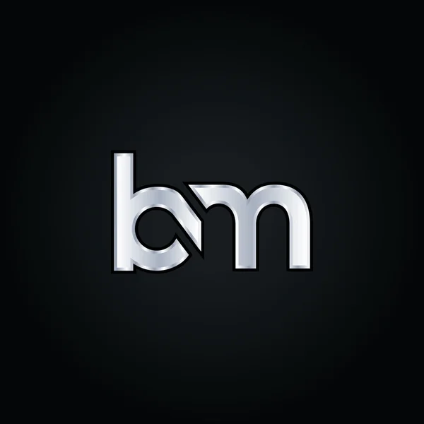 Logotipo de letras B e M —  Vetores de Stock