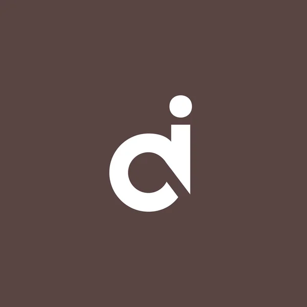 D en I Letters Logo — Stockvector