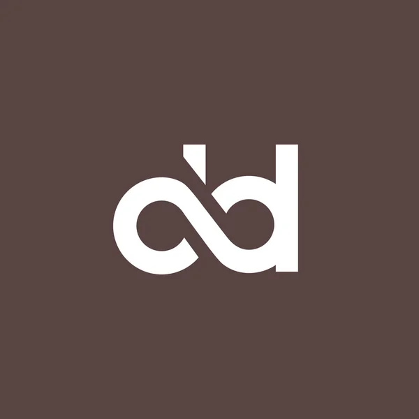 Logo delle lettere D e D — Vettoriale Stock