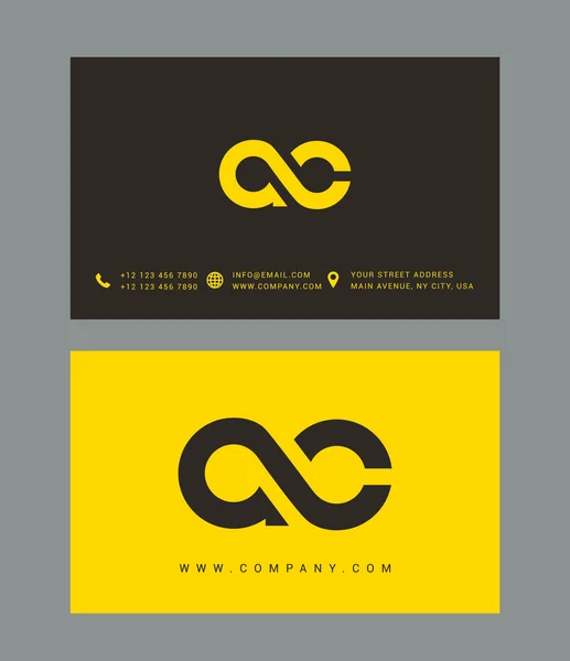 Логотип літер A та C — стоковий вектор