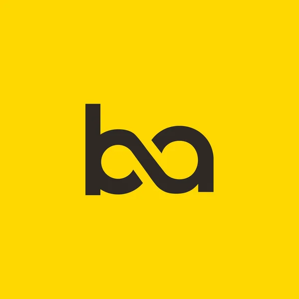 Logo lettres B et A — Image vectorielle