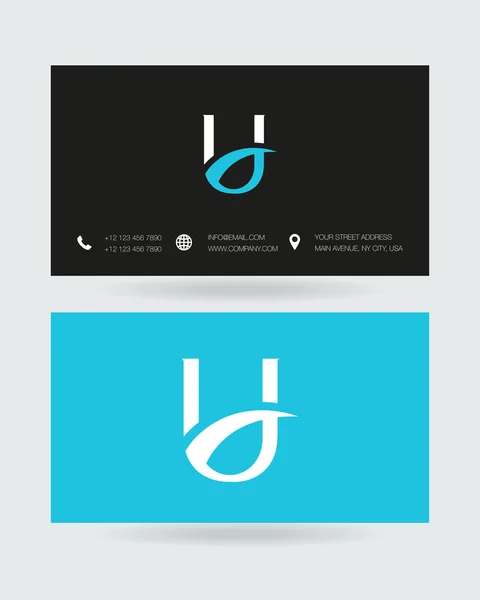 U Letra icono logo — Vector de stock