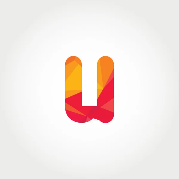 Geometric U letter logo icon — Διανυσματικό Αρχείο