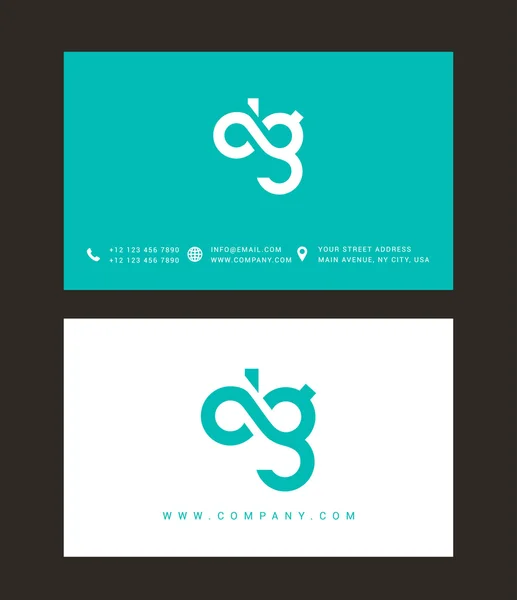 D a G dopisy Logo — Stockový vektor
