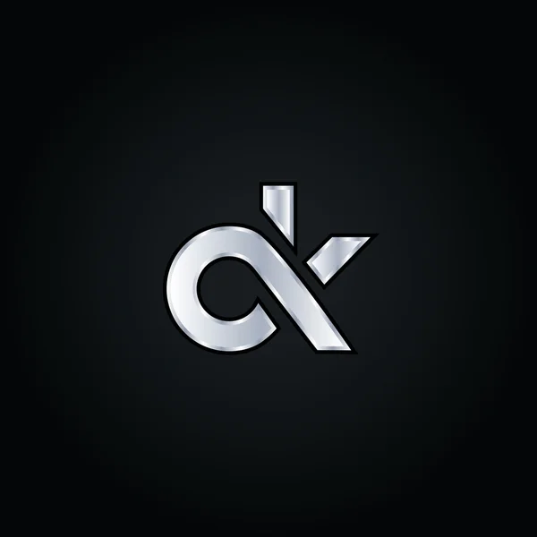 Logo lettere C e K — Vettoriale Stock