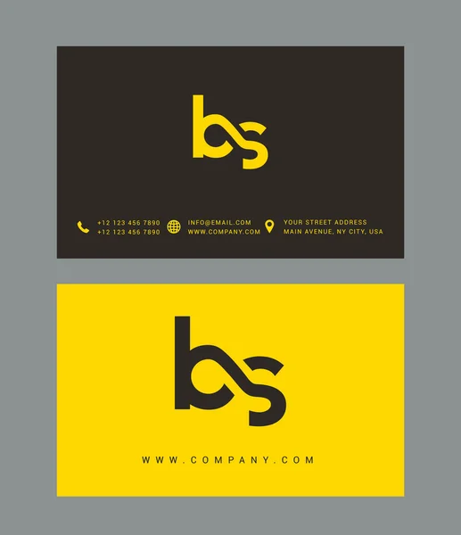 B 和 S 字母标志 — 图库矢量图片
