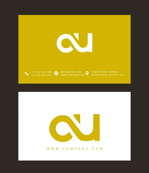 Logotipo de letras C y U — Archivo Imágenes Vectoriales