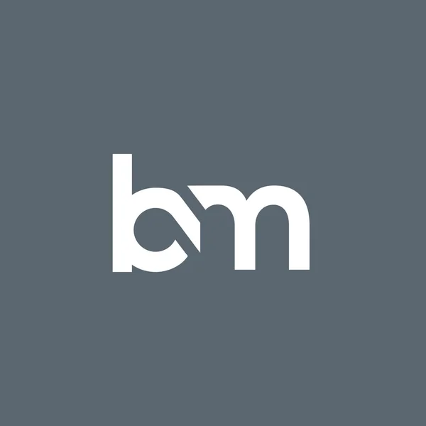B és M betűk logó — Stock Vector