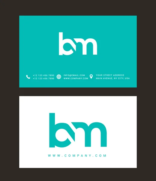 Logotipo de letras B y M — Archivo Imágenes Vectoriales