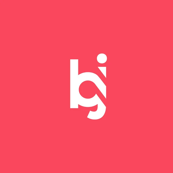 Logo des lettres B et J — Image vectorielle