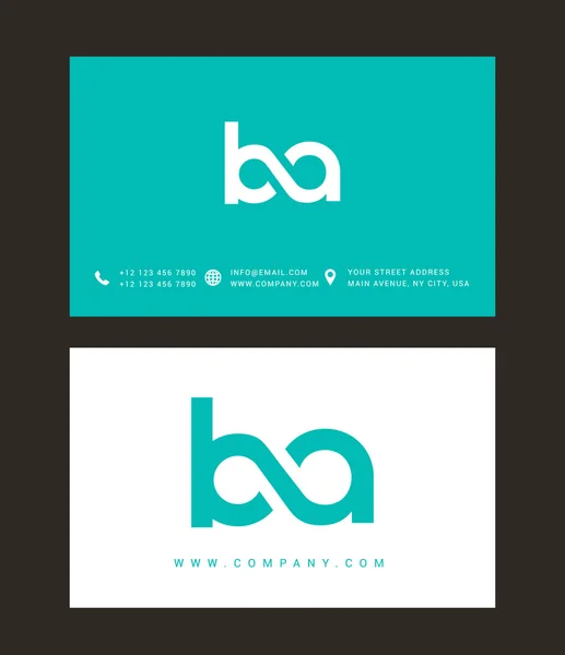 B と文字のロゴ — ストックベクタ