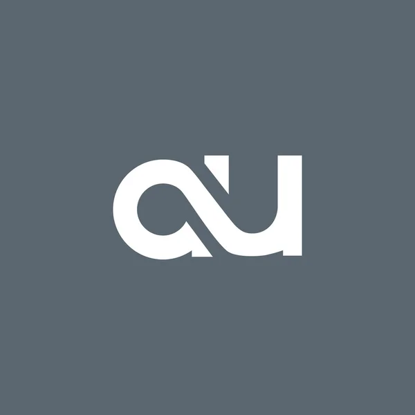 Α και U λογότυπο γράμματα — Διανυσματικό Αρχείο