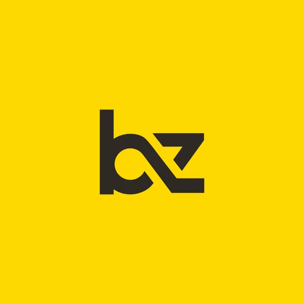 B och Z bokstäver Logo — Stock vektor