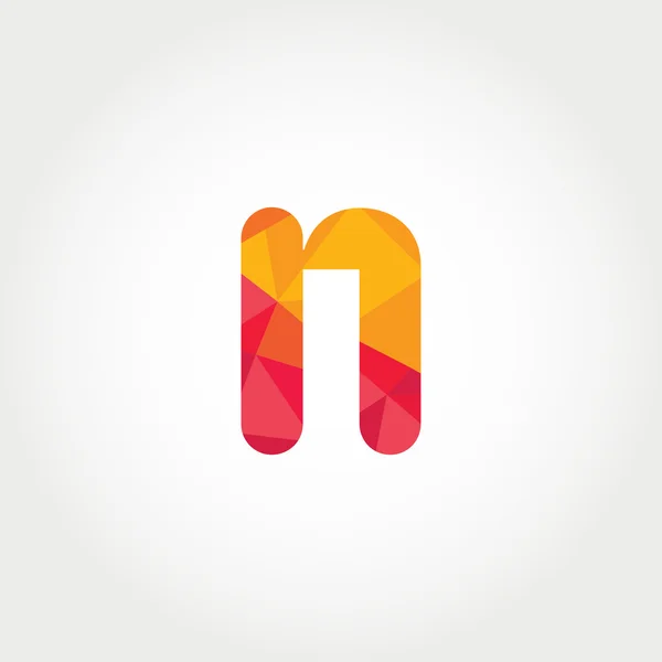 Geometric N letter logo icon — Διανυσματικό Αρχείο