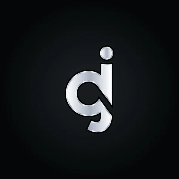 D i Logo litery J — Wektor stockowy