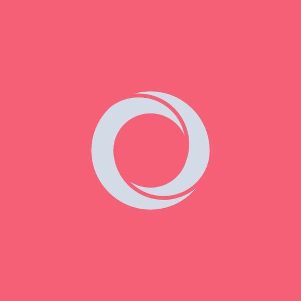 O mektup Logo Simge — Stok Vektör