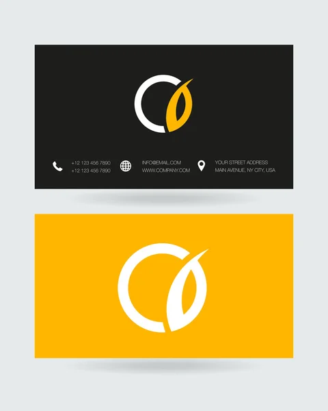 O Letter icon logo — ストックベクタ