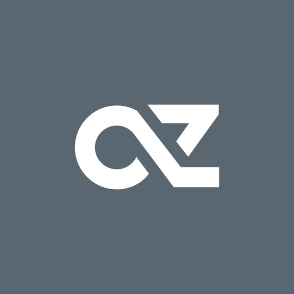 Logo lettere C e Z — Vettoriale Stock