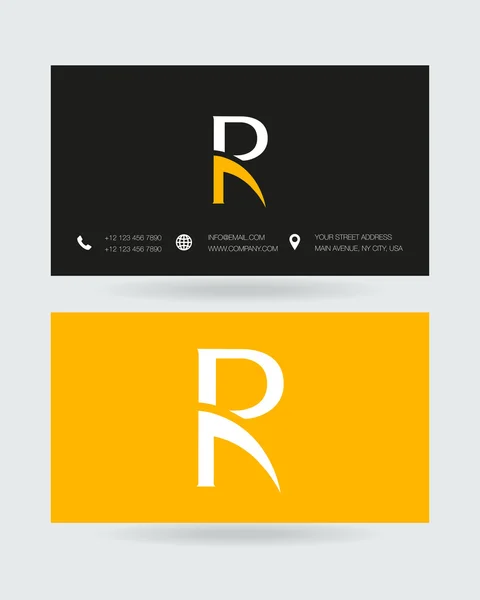 R harfi kutsal kişilerin resmi logosu — Stok Vektör