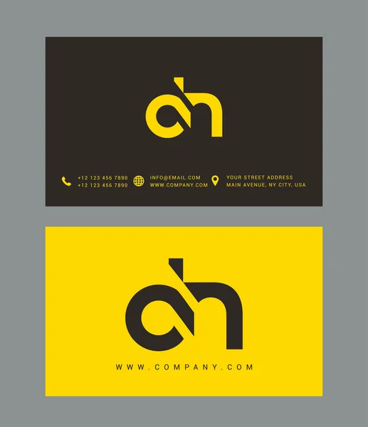 Logotipo de las letras D y N — Vector de stock