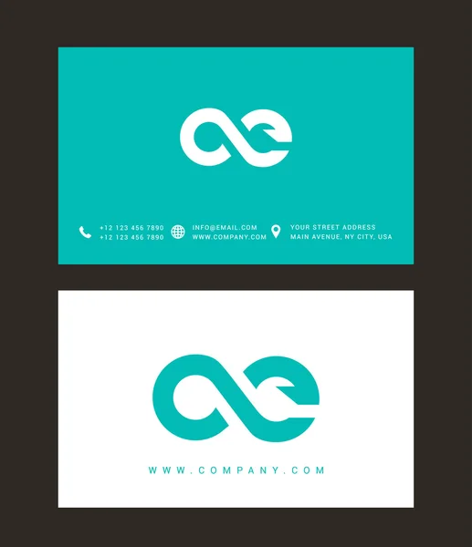 C en E-brieven-Logo — Stockvector