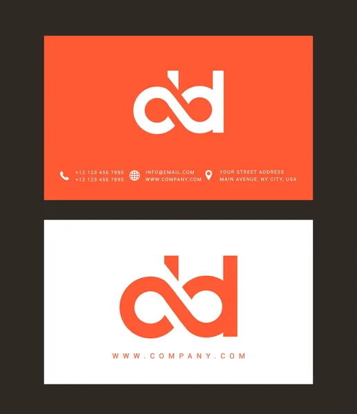 D και D γράμματα λογότυπο — Διανυσματικό Αρχείο
