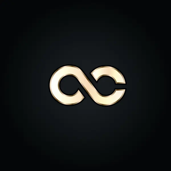 Logotipo de letras C e C —  Vetores de Stock
