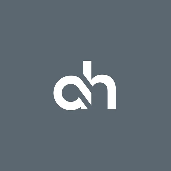A e H Cartas Logo —  Vetores de Stock