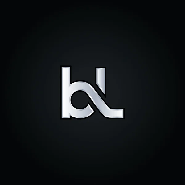 Logo delle lettere B e L — Vettoriale Stock