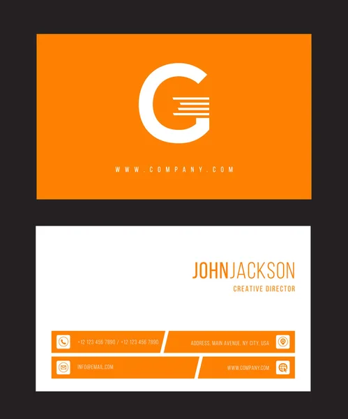 G logotipo do ícone carta — Vetor de Stock