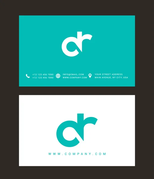 D and R Letters Logo — Stock Vector