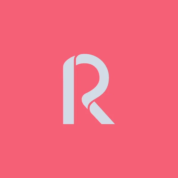 R harfi Logo Simge — Stok Vektör