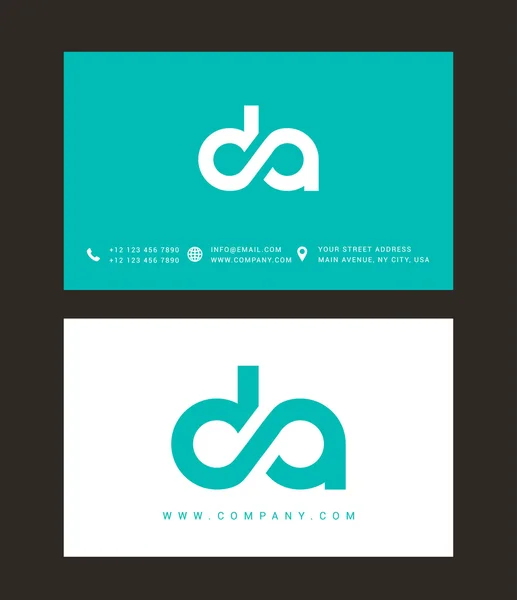 Logo des lettres D et A — Image vectorielle
