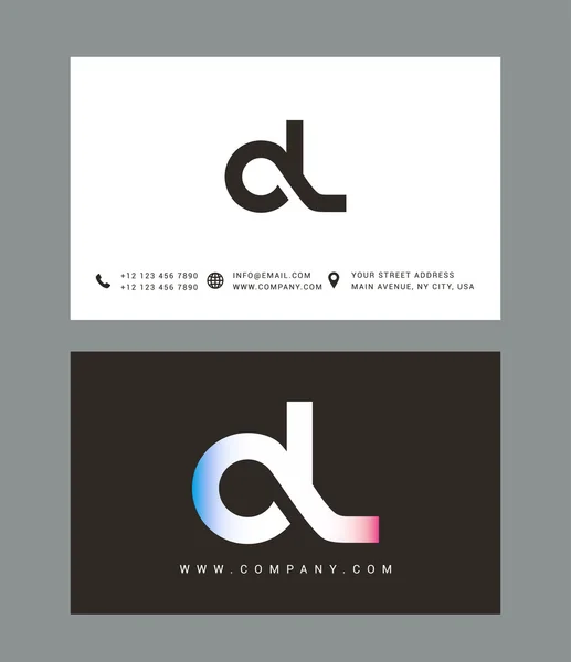 D και L επιστολές λογότυπο — Διανυσματικό Αρχείο