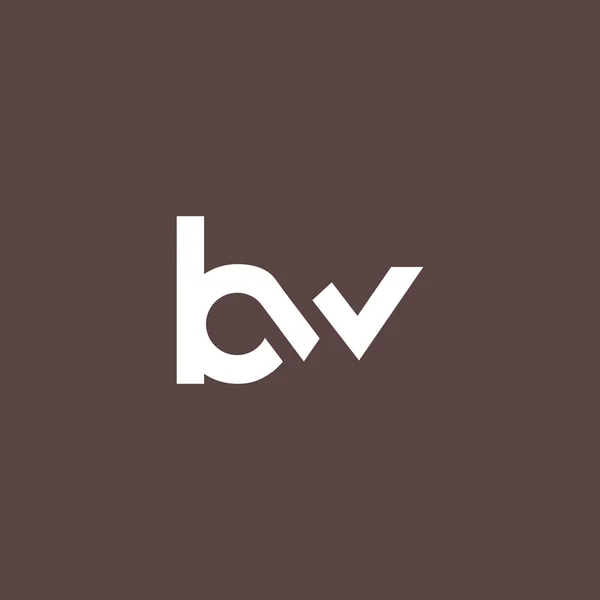 B and W Letters Logo — Stock vektor