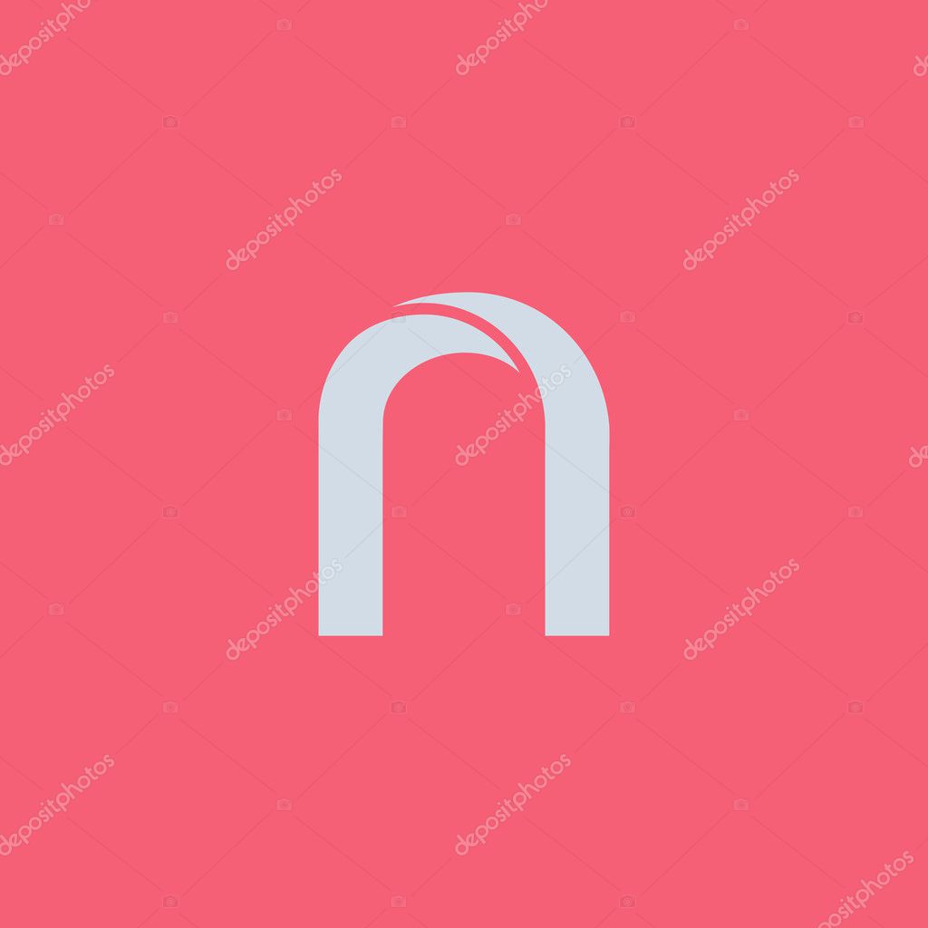 N letter logo icon, design element. vector illustration