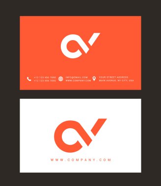 C ve V harf Logo
