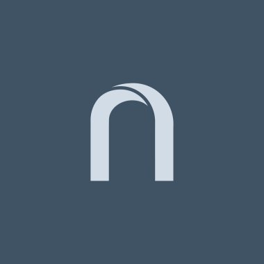 N harfi logo simge