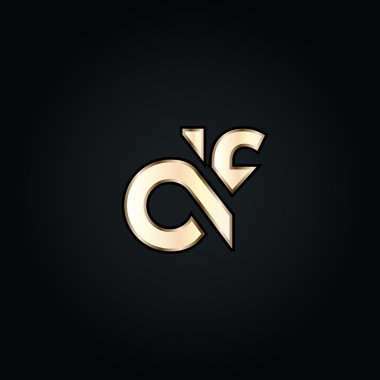 D ve F harfleri Logo