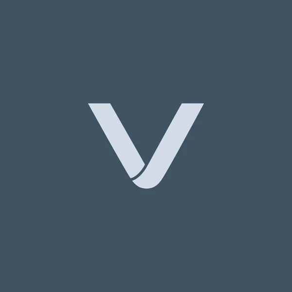 V lettera icona logo — Vettoriale Stock