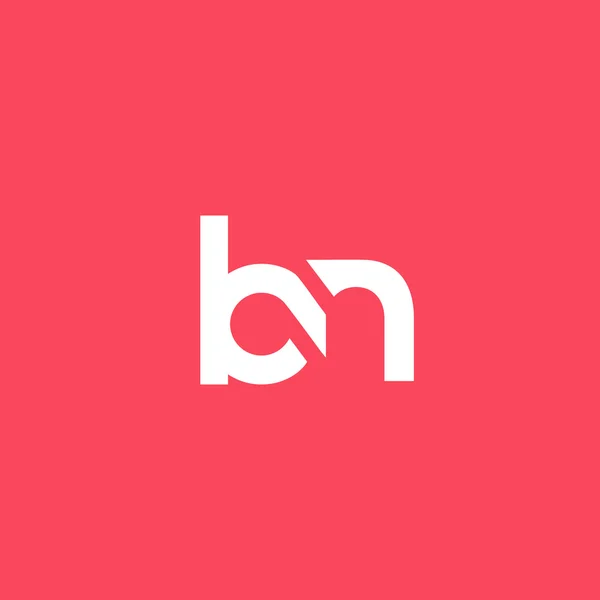Logo delle lettere B e N — Vettoriale Stock