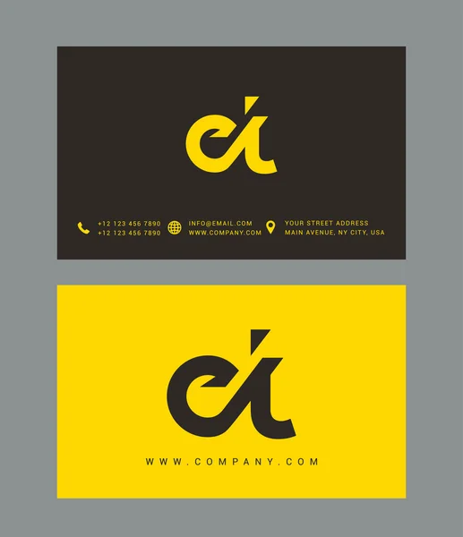 Logo lettere E e T — Vettoriale Stock